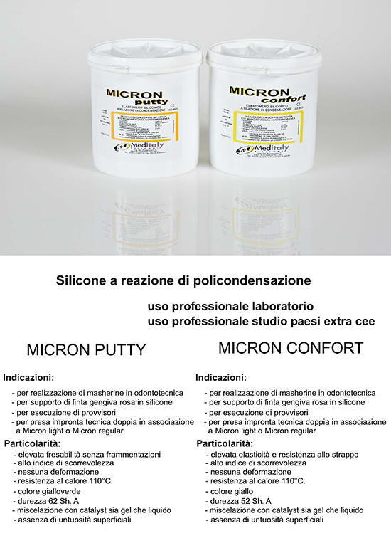 meditaly micron putty confort siliconi studio